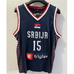 SRBIJA Blue #15 Men Women Jersey