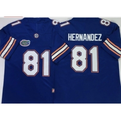 Men Florida Gators  81 Aaron Hernandez Stitched Jersey