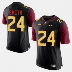 Florida State Seminoles Terrance Smith College Football Black Jersey