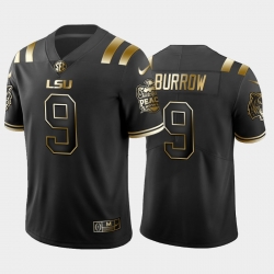 LSU Tiger Joe Burrow Black Golden Edition Men'S Jersey