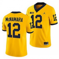 Michigan Wolverines Cade Mcnamara Maize College Football Men Jersey