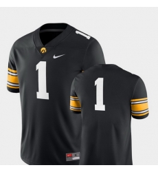 Men Iowa Hawkeyes 1 Black College Football 2018 Game Jersey