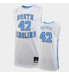 North Carolina Tar Heels Brandon Huffman White Replica Men'S Jersey