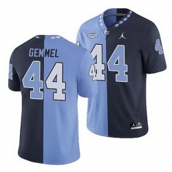 North Carolina Tar Heels Jeremiah Gemmel College Football Navy Blue Split Edition Game Jersey
