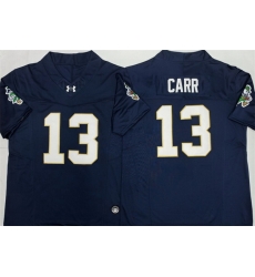 Men Notre Dame Fighting Irish  13 Riley Leonard Navy 2026 F U S E  Limited Stitched Jersey