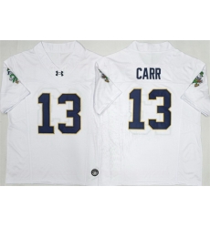 Men Notre Dame Fighting Irish 13 Riley Leonard White F U S E Limited Stitched Jersey Men Notre Dame Fighting Irish 13 Riley Leonard White F U S E Limited Stitched Jersey
