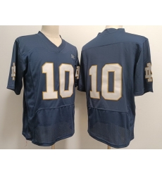 Men Notre Dame Fighting Irish Sam Hartman #10 Navy 2023 Stitched Jersey no name