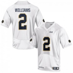 Men Under Armour 2 Limited White Dexter Williams Notre Dame Fighting Irish Alumni Football Jersey