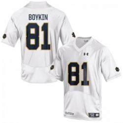 Men Under Armour 81 Limited White Miles Boykin Notre Dame Fighting Irish Alumni Football Jersey