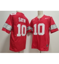 Men Ohio State Buckeyes #10 Julian Sayin Red 2026 Stitched F U S E NCAA Jersey Men Ohio State Buckeyes #10 Julian Sayin Red 2026 Stitched F U S E NCAA Jersey