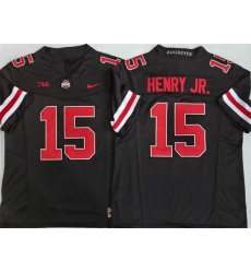 Men Ohio State Buckeyes 15 Chris Henry Jr Black 2025 F U S E Limited Stitched Jersey Men Ohio State Buckeyes 15 Chris Henry Jr Black 2025 F U S E Limited Stitched Jersey