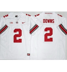 Men Ohio State Buckeyes 2 Caleb Downs White 2025 F U S E Limited Stitched Jersey Men Ohio State Buckeyes 2 Caleb Downs White 2025 F U S E Limited Stitched Jersey