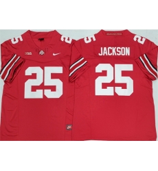 Men Ohio State Buckeyes 25 Lamar Bo Jackson Red 2025 F U S E Limited Stitched Jersey Men Ohio State Buckeyes 25 Lamar Bo Jackson Red 2025 F U S E Limited Stitched Jersey