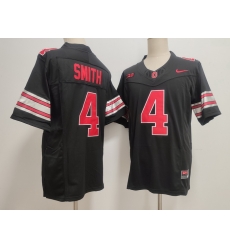 Men Ohio State Buckeyes #4 Jeremiah Smith Black 2026 F U S E Stitched NCAA Jersey