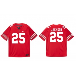 Men Ohio State Buckeyes Nike #25 Bo Jackson Student Athlete Scarlet Football Jersey