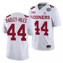 Oklahoma Sooners Brendan Radley Hiles White 2020 Cotton Bowl Classic College Football Jersey