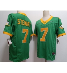 Men Oregon Ducks 7 Evan Stewart Green 2024 F U S E  Stitched Jersey