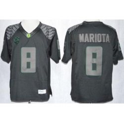 Oregon Duck 8 Marcus Mariota Blackout Limited NCAA Jerseys