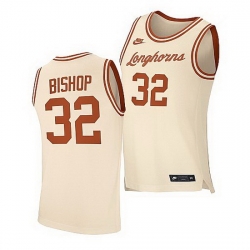 Texas Longhorns Christian Bishop White Retro 2021 Top Transfers Jersey