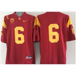 USC Trojans #6 Red Limited Stitched NCAA Jersey