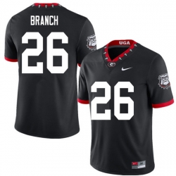 2020 Men #26 Daran Branch Georgia Bulldogs Mascot 100th Anniversary College Football Jerseys Sale-Bl