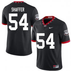 2020 Men #54 Justin Shaffer Georgia Bulldogs Mascot 100th Anniversary College Football Jerseys Sale-