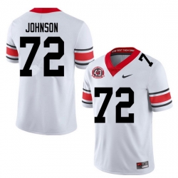 2020 Men #72 Netori Johnson Georgia Bulldogs 1980 National Champions 40th Anniversary College Footba