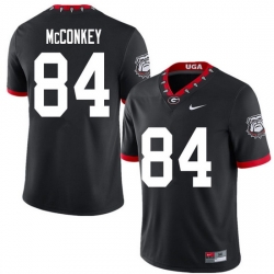 2020 Men #84 Ladd McConkey Georgia Bulldogs Mascot 100th Anniversary College Football Jerseys Sale-B