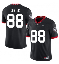 2020 Men #88 Jalen Carter Georgia Bulldogs Mascot 100th Anniversary College Football Jerseys Sale-Bl