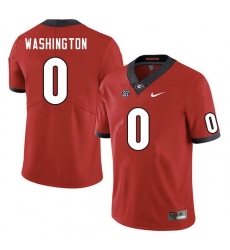 Men #0 Darnell Washington Georgia Bulldogs College Football Jerseys Sale-Red