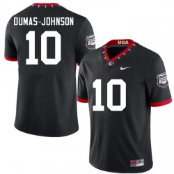 Men #10 Jamon Dumas-Johnson Georgia Bulldogs College Football Jerseys Sale-100th Anniversary