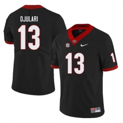 Men #13 Azeez Ojulari Georgia Bulldogs College Football Jerseys Sale-Black