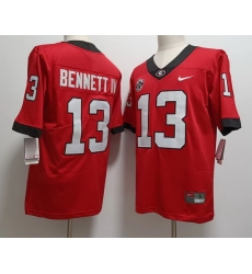 Men #13 Stetson BENNETT IV Georgia Bulldogs College Football Jerseys Sale-red