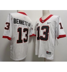 Men #13 Stetson BENNETT IV Georgia Bulldogs College Football Jerseys Sale white