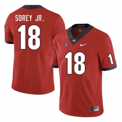 Men #18 Xavian Sorey Jr. Georgia Bulldogs College Football Jerseys Sale-Red