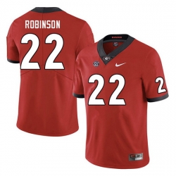 Men #22 Branson Robinson Georgia Bulldogs College Football Jerseys Sale-Red