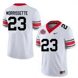 Men #23 De'Nylon Morrissette Georgia Bulldogs College Football Jerseys Sale-40th Anniversary