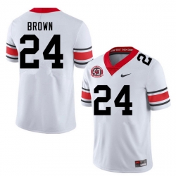 Men #24 Matthew Brown Georgia Bulldogs Nationals Champions 40th Anniversary College Football Jerseys