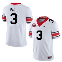 Men #3 Andrew Paul Georgia Bulldogs College Football Jerseys Sale-40th Anniversary