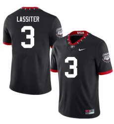 Men #3 Kamari Lassiter Georgia Bulldogs College Football Jerseys Sale-100th Anniversary