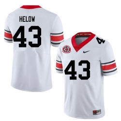 Men #43 Matthew Helow Georgia Bulldogs College Football Jerseys Sale-40th Anniversary