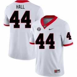 Men #44 Jordan Hall Georgia Bulldogs College Football Jerseys Stitched-White