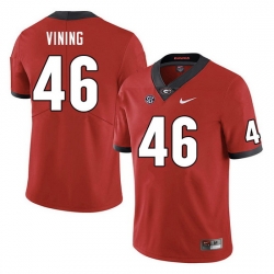 Men #46 George Vining Georgia Bulldogs College Football Jerseys Sale-Red