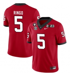 Men #5 Kelee Ringo Georgia Bulldogs 2022-23 CTP National Championship Football Jerseys