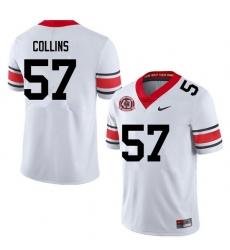 Men #57 Luke Collins Georgia Bulldogs College Football Jerseys Sale-40th Anniversary