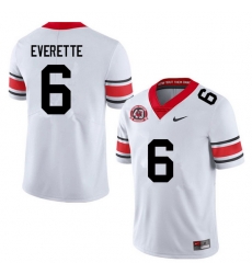 Men #6 Daylen Everette Georgia Bulldogs College Football Jerseys Sale-40th Anniversary