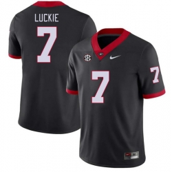 Men #7 Lawson Luckie Georgia Bulldogs College Football Jerseys Stitched-Black