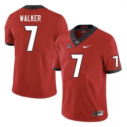 Men #7 Quay Walker Georgia Bulldogs College Football Jerseys Sale-Red