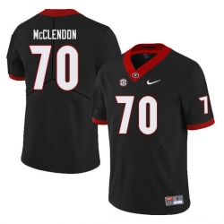 Men #70 Warren McClendon Georgia Bulldogs College Football Jerseys Sale-Black