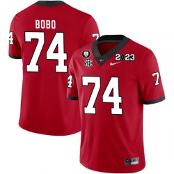 Men #74 Drew Bobo Georgia Bulldogs 2022-23 CTP National Championship Football Jerseys